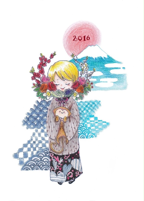 年賀状　2016