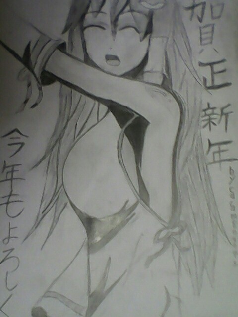 初めてまともに描いた東方キャラ