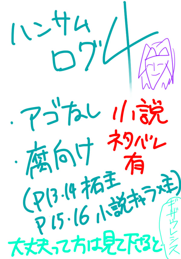 【腐向け】ハンサムログ4っちゅう名の落書き