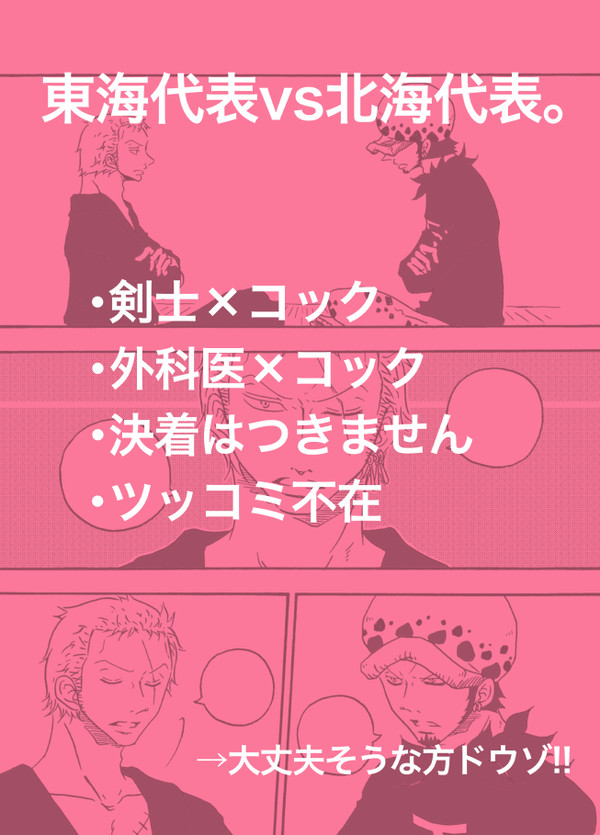東海代表vs北海代表。【コック受】