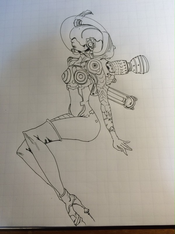 寺田克也さん　模写①