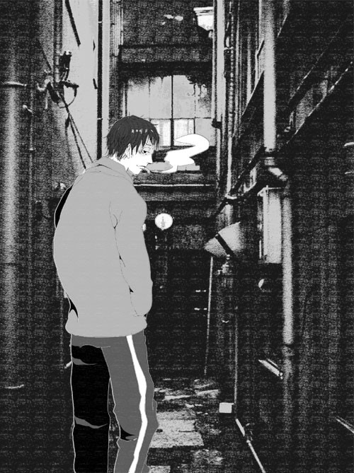 路地裏+一松＝闇松