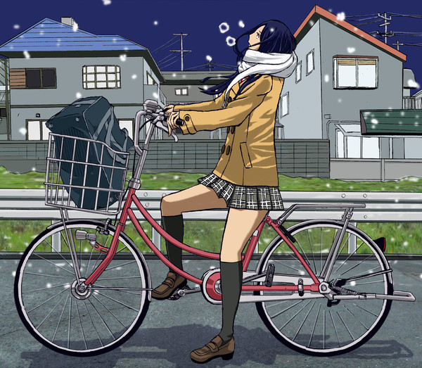 暖冬と雪