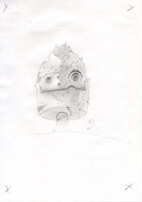 天空の城ラピュタのロボット兵描いてみた。