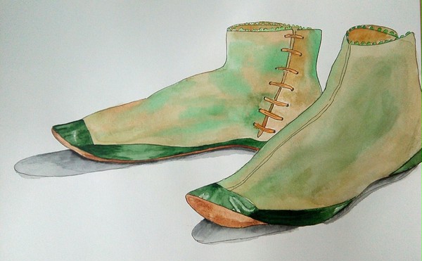 green shoes 