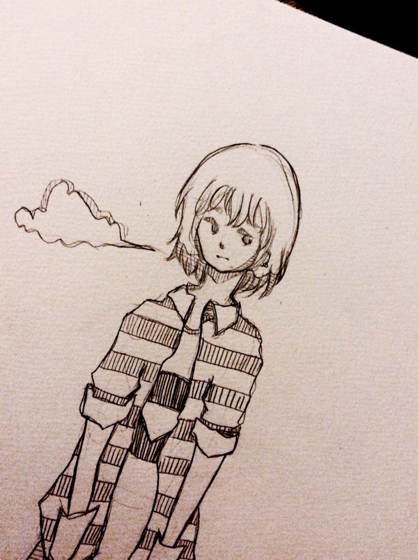 シャーペンでお絵かき！(ﾉ´∀｀)ﾉ