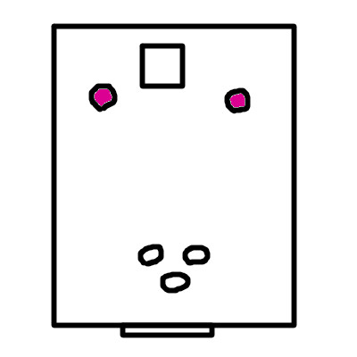 TRPG用見取り図２－４（洋館地下）