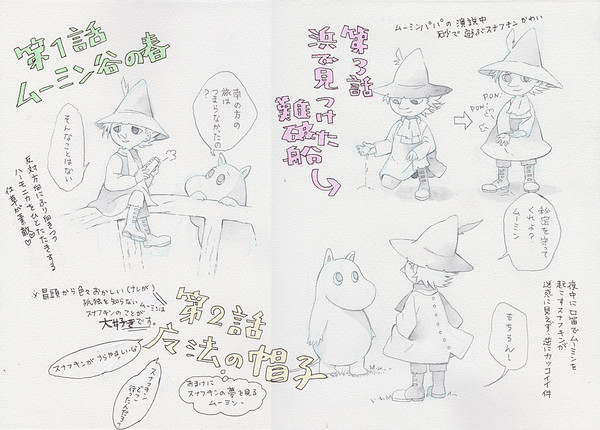 楽しいムーミン一家感想絵