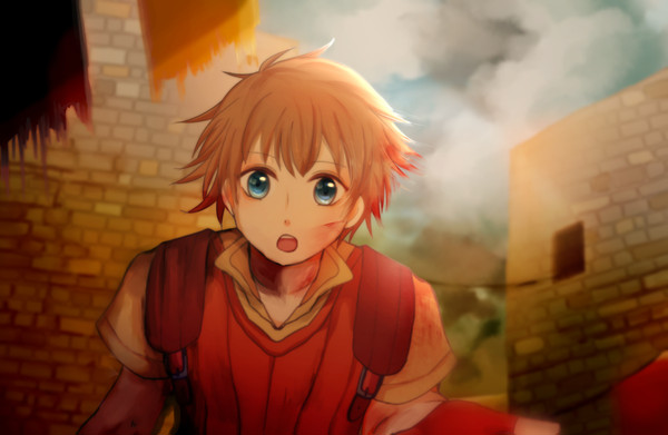 灰色の空の下で