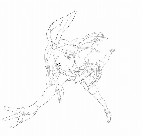 ぜかまし　線画
