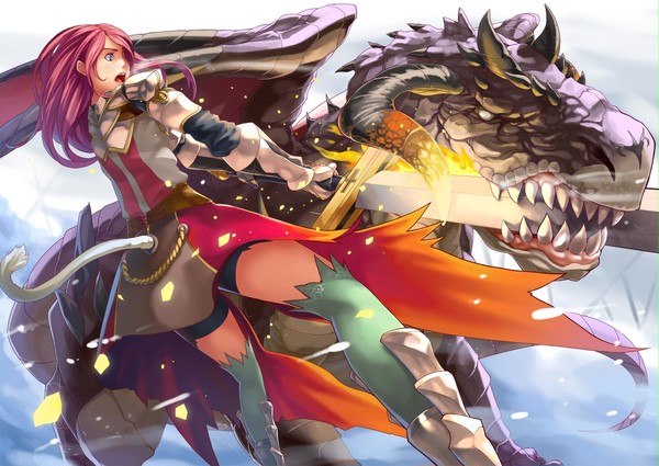 雪原のドラゴン