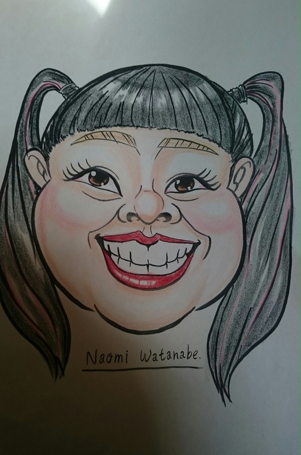 渡辺直美さんのカリカチュア☆