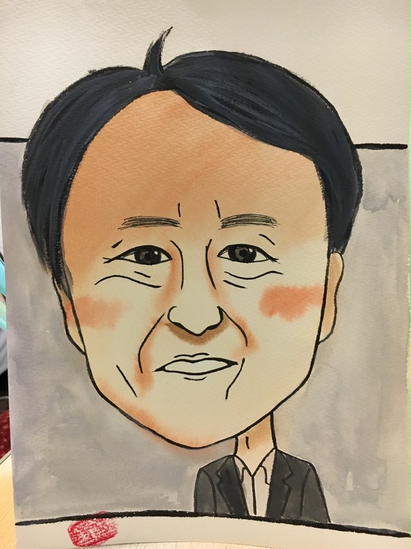 似顔絵練習中