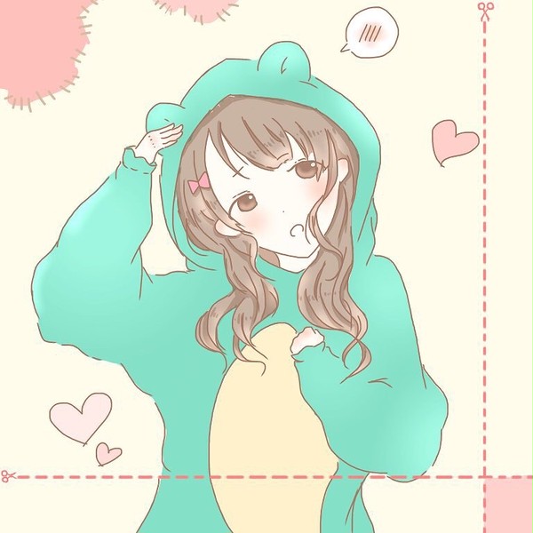 クマ耳女子