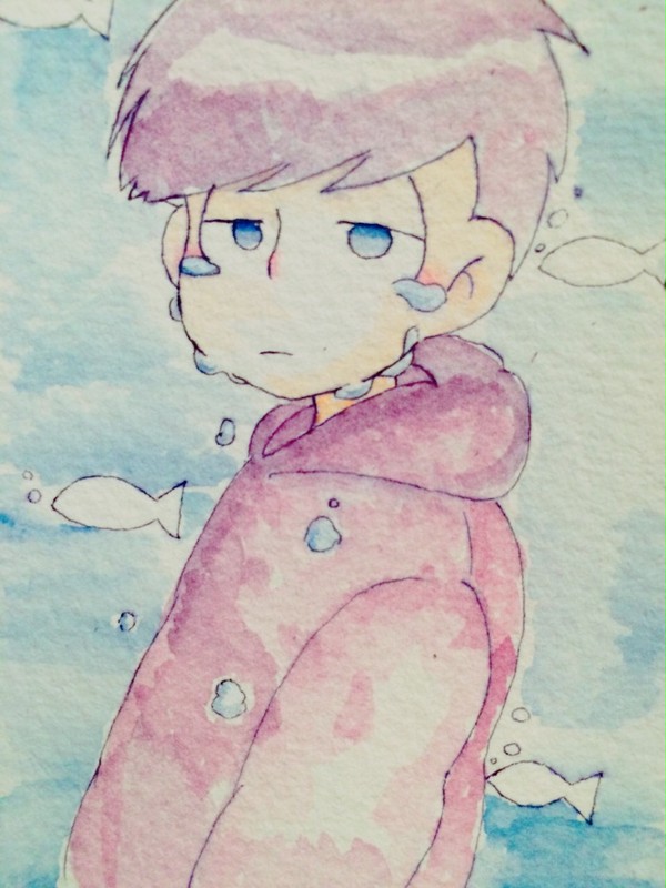 水彩松詰め