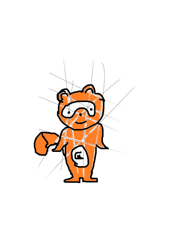 引き裂かれぽんたくん