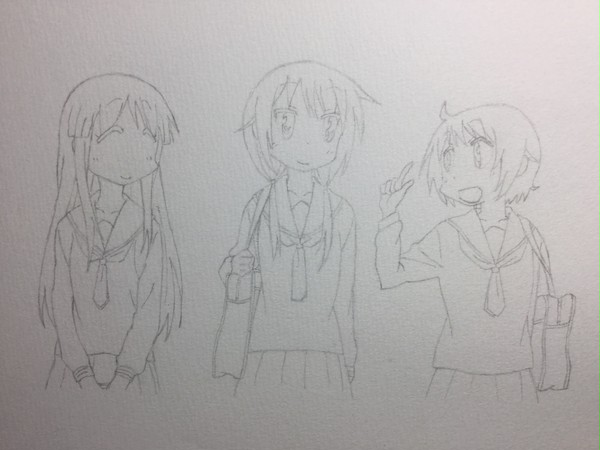 ゆゆ式 模写
