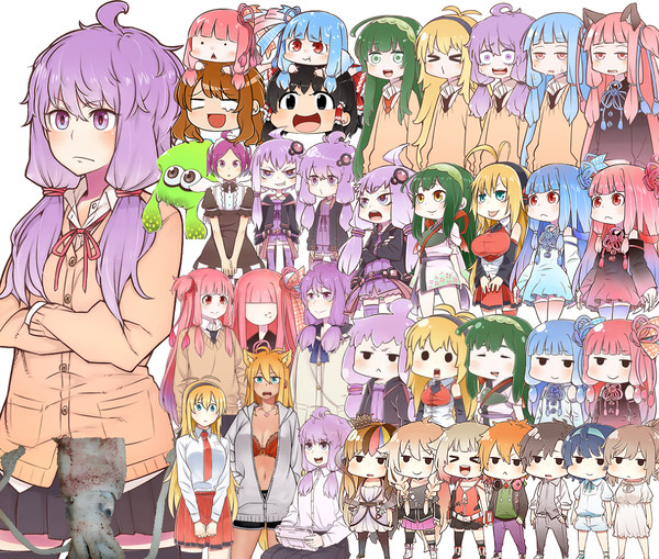 今まで描いたボイスロイドとかの立ち絵まとめ