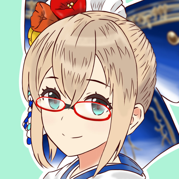 【メガネ】正月テレーゼアイコン(ガム差分有り)