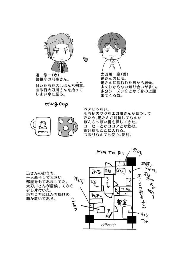 刑事迅さん×ヒモの太刀川さん漫画
