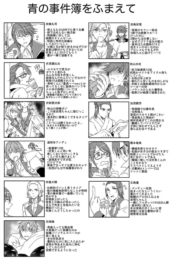 青の事件簿まとめ