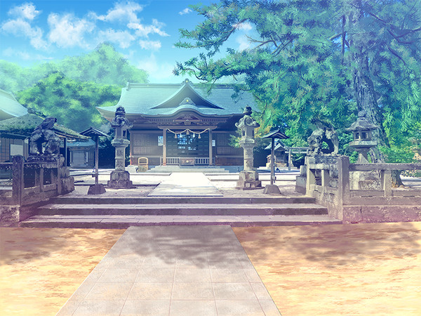 背景素材　神社