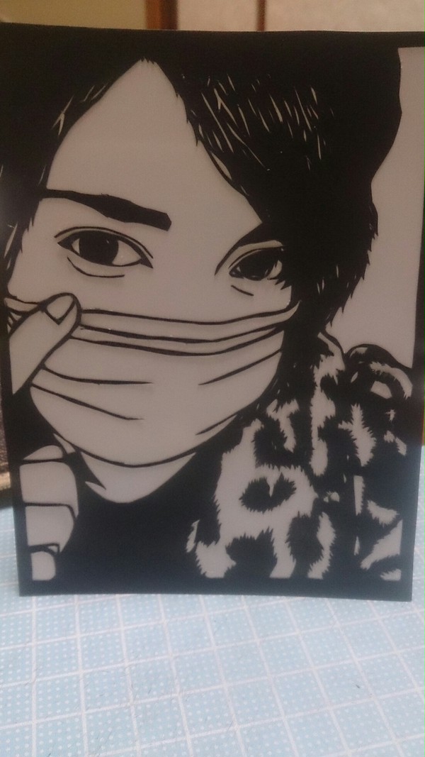 染谷俊之 切り絵