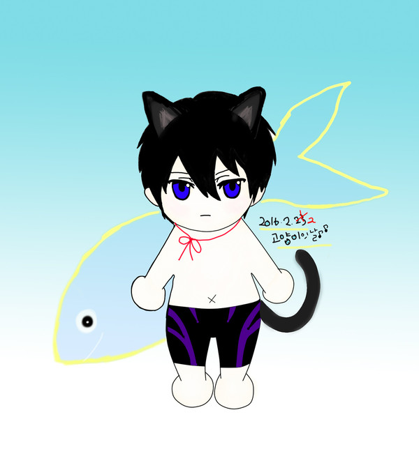 紙のハルぬいちゃんと猫の日