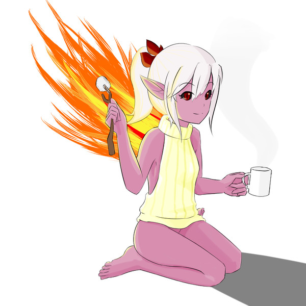 Demona Roasting Marshmallows