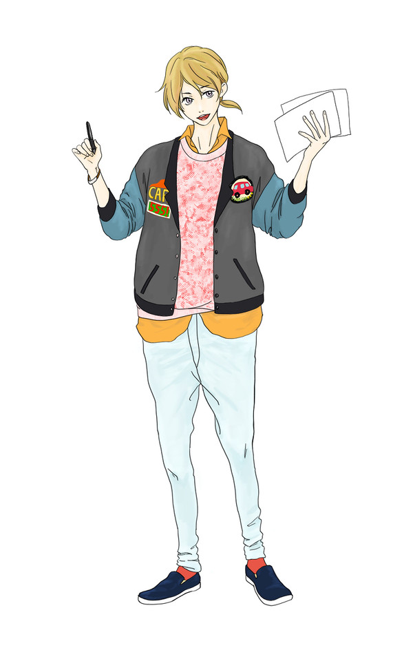 お絵かき男子