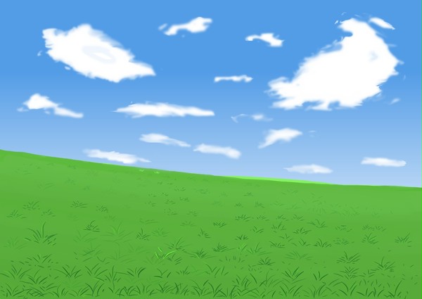 草原で寝ころびたい
