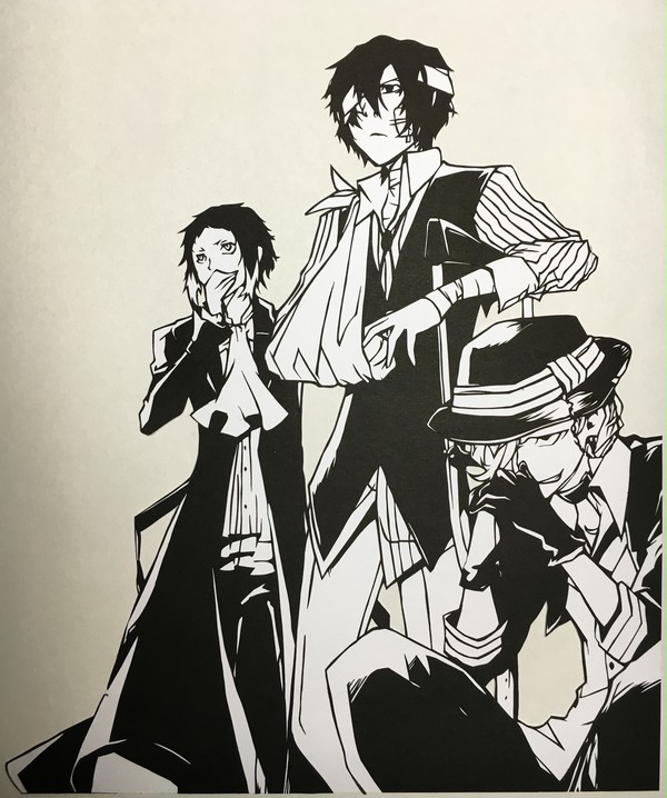 【切り絵】マフィアの３人