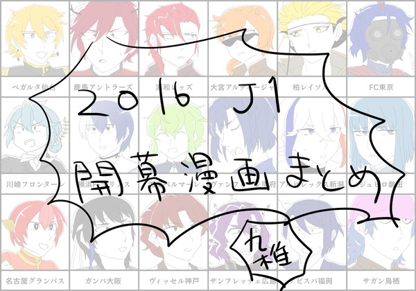 【擬人化】2016年J1開幕まとめ
