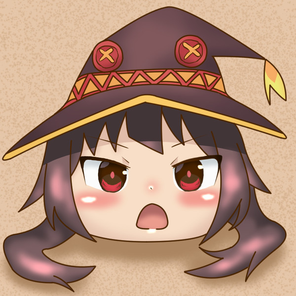 めぐみんヘッド(爆裂ver,にへらver)