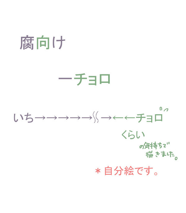 【腐向け】君が好き【一チョロ】
