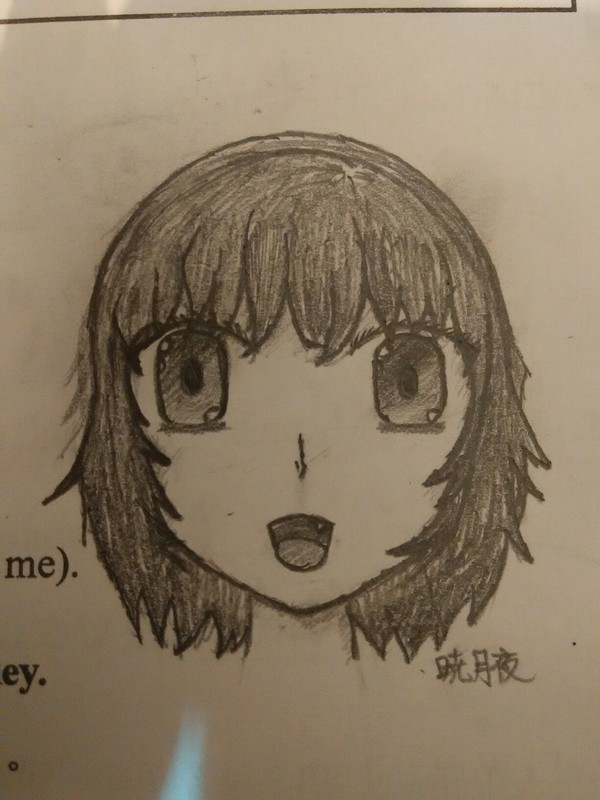 臉部試畫 短髮篇~