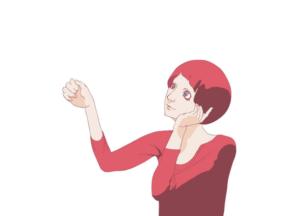 版画用原画の途中