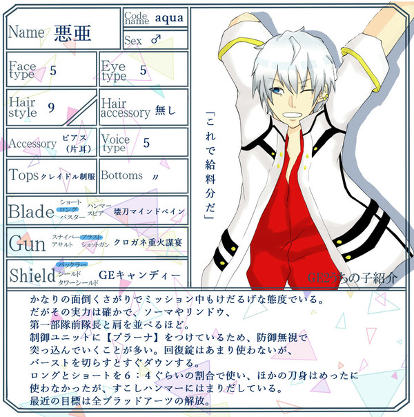 【ＧＥ２】うちの子紹介