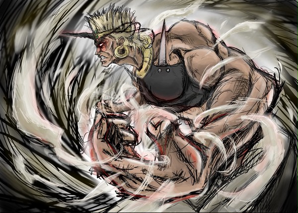 必殺、神砂嵐！