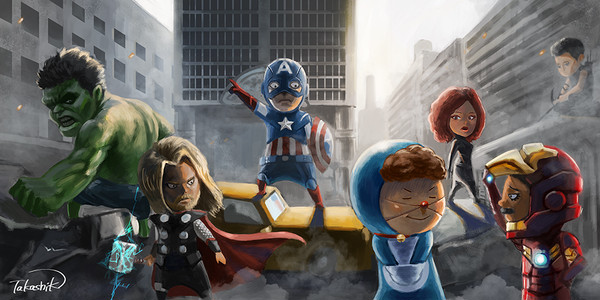 chibi avengers