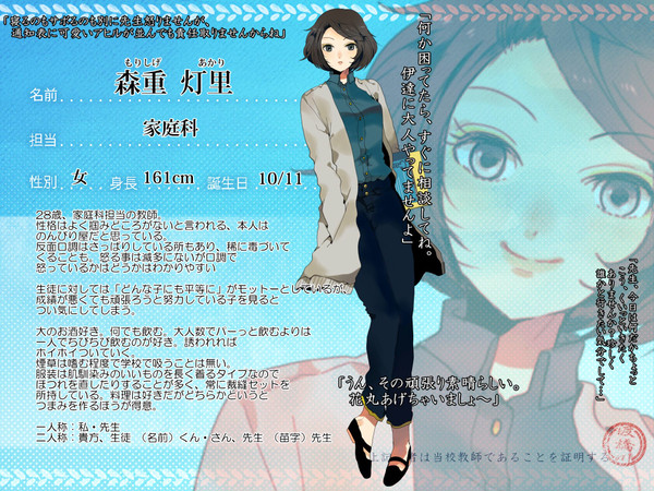 【とば高】森重 灯里【教師】