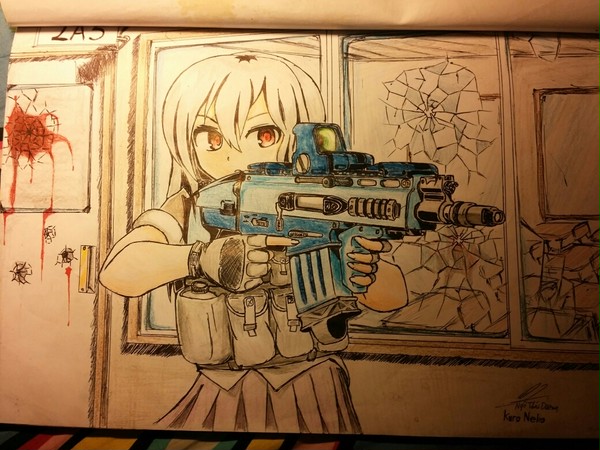 girl with gun