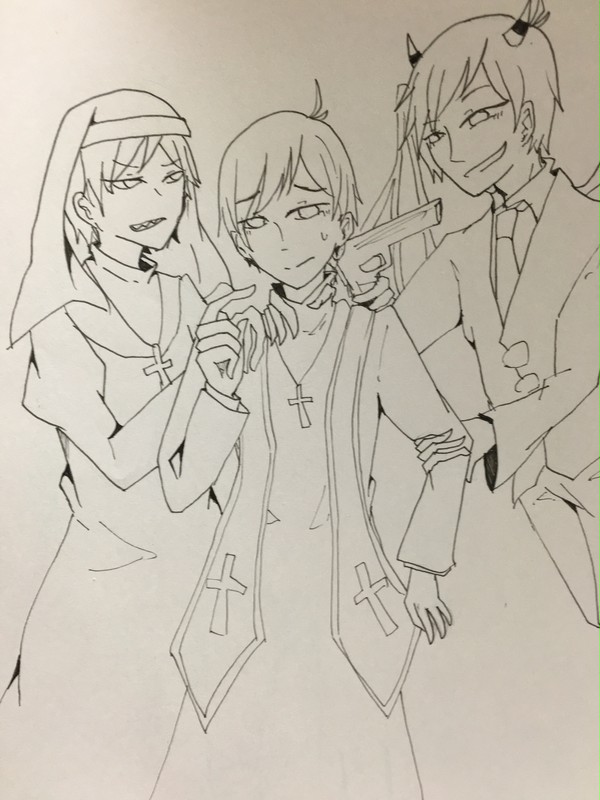 神父の取り合い？