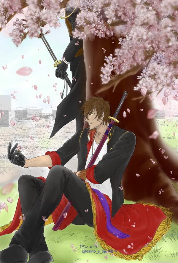 【贈り物】　「桜と大倶利伽羅」