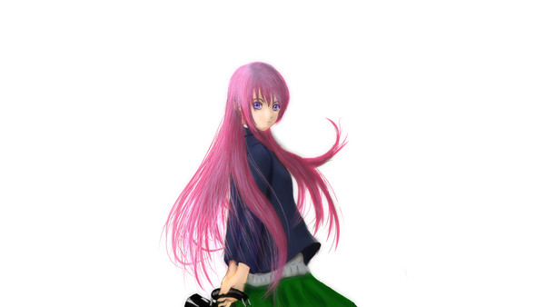 巡音ルカさんは少し怒っているようです。