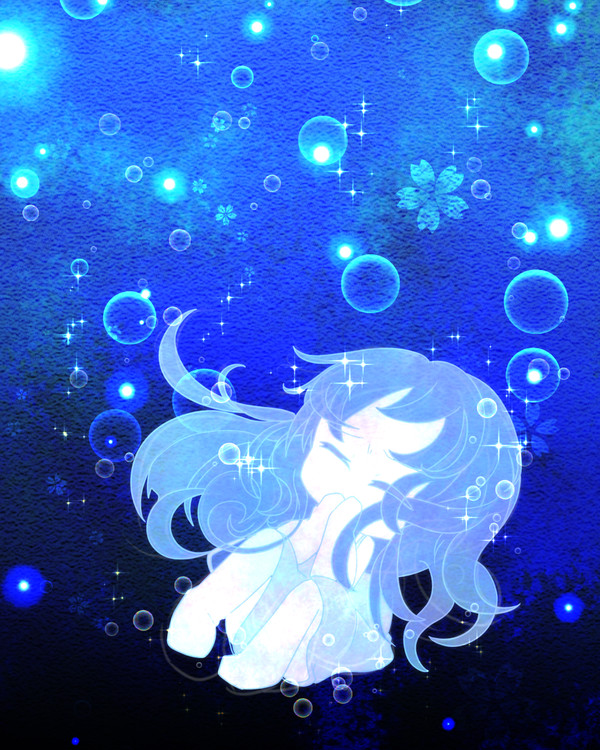 海、落ちる、沈む。