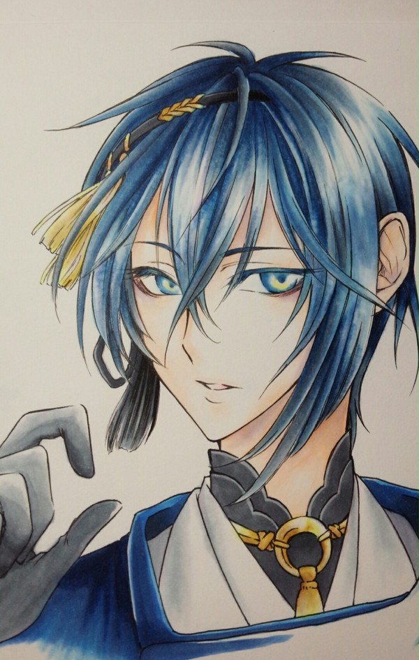 三日月さん描いてみた。
