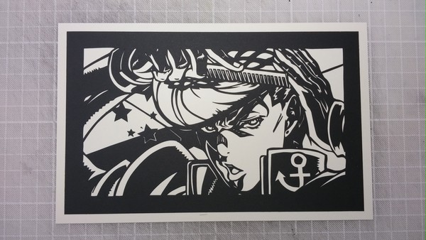 【切り絵】東方仗助【ジョジョ４部ＯＰ】