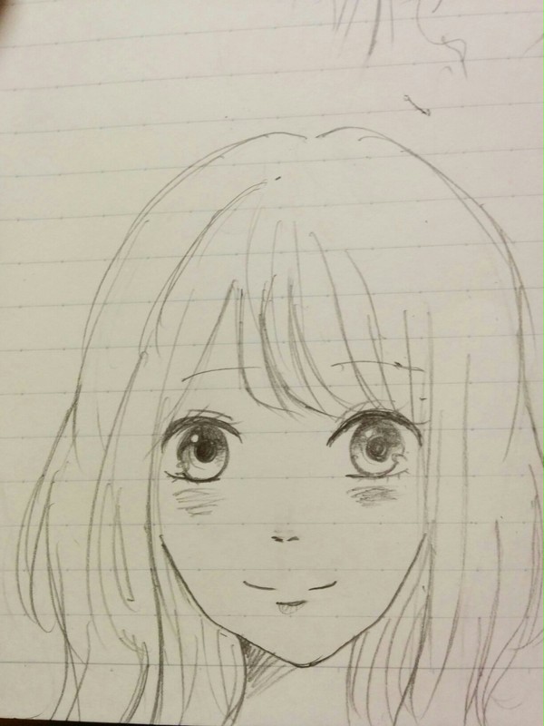 手描き女の子(*^_^*)