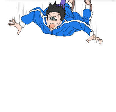 落下する太子